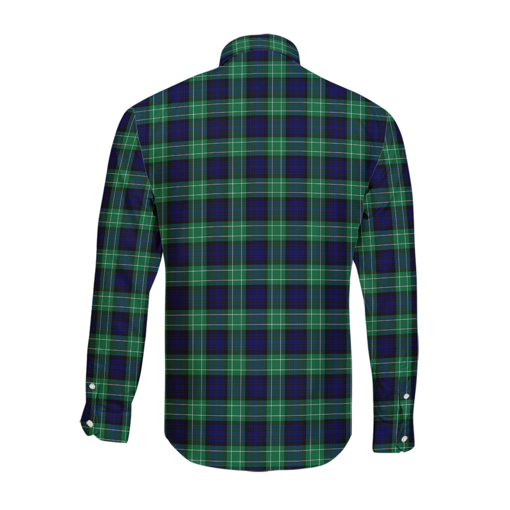 Abercrombie Tartan Long Sleeve Button Up Shirt with Family Crest - Tartanvibesclothing
