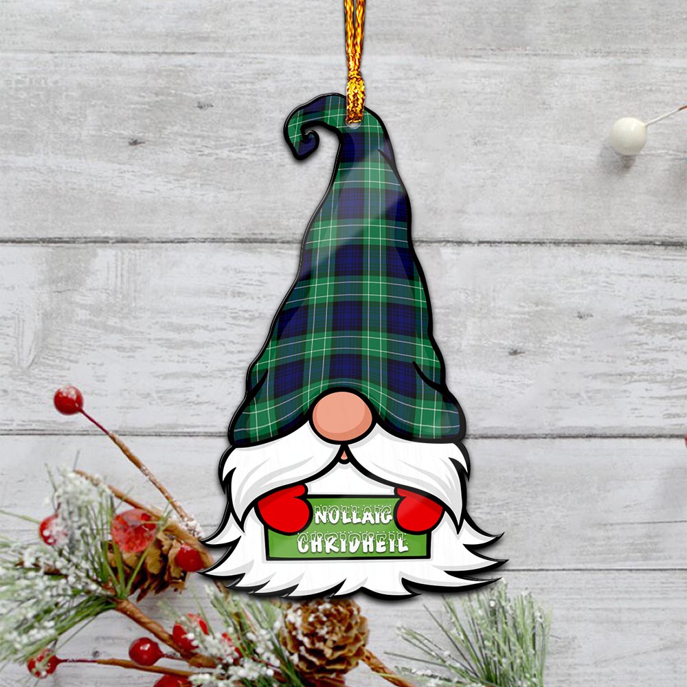 Abercrombie Gnome Christmas Ornament with His Tartan Christmas Hat - Tartanvibesclothing