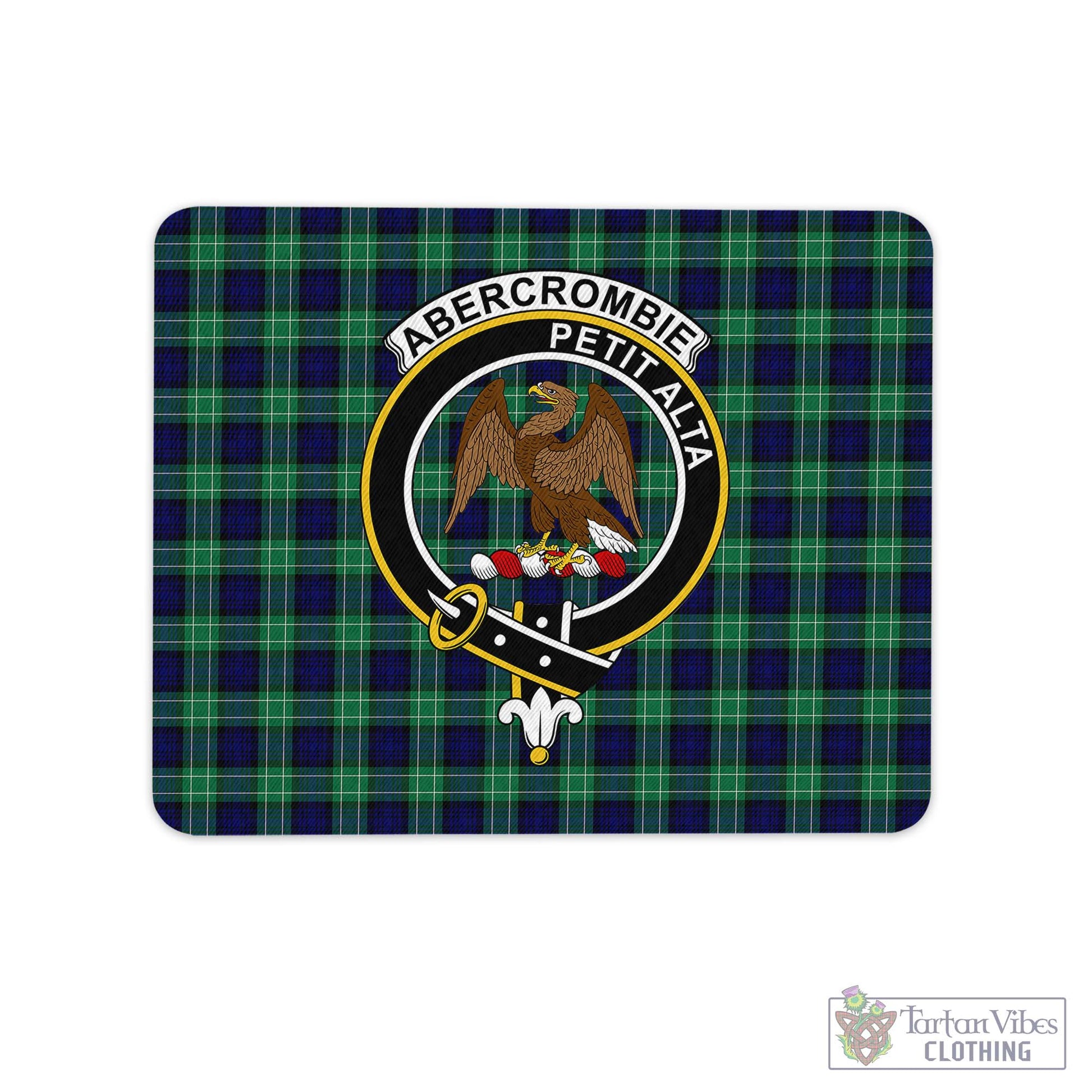 Tartan Vibes Clothing Abercrombie Tartan Mouse Pad with Family Crest