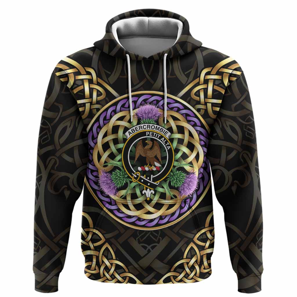 Abercrombie Clan Crest Hoodie Celtic Scottish Thistle