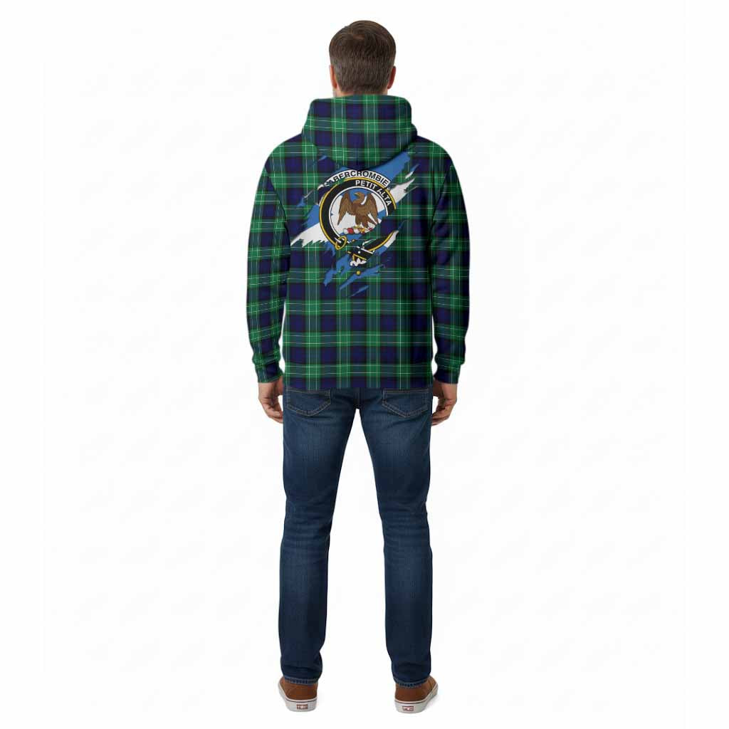 Abercrombie Clan Crest In Me Tartan Cotton Hoodie Scotland Flag Style