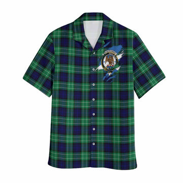 Abercrombie Clan Crest In Me Tartan Hawaiian Shirt Scotland Flag Style