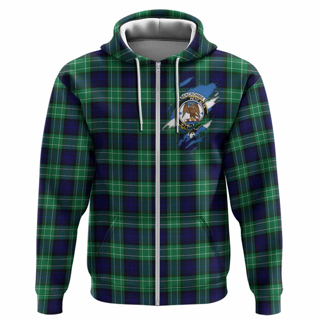 Abercrombie Clan Crest In Me Tartan Hoodie Scotland Flag Style