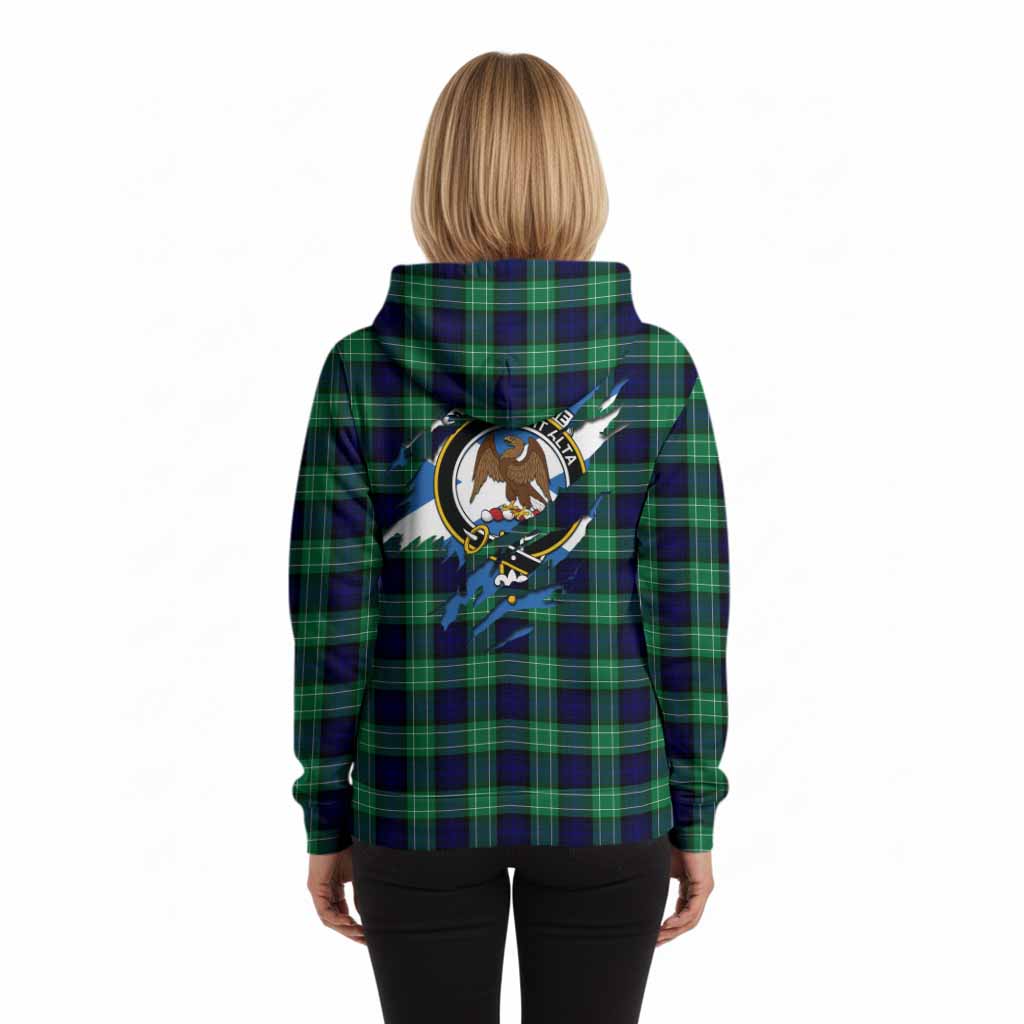 Abercrombie Clan Crest In Me Tartan Hoodie Scotland Flag Style