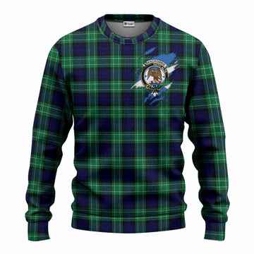 Abercrombie Clan Crest In Me Tartan Knitted Sweater Scotland Flag Style