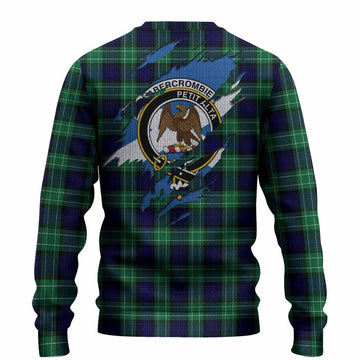 Abercrombie Clan Crest In Me Tartan Knitted Sweater Scotland Flag Style