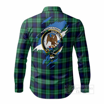 Abercrombie Clan Crest In Me Tartan Long Sleeve Button Shirts Scotland Flag Style