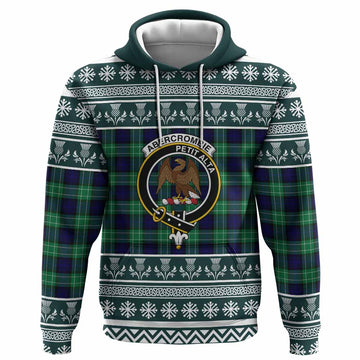Abercrombie Clan Tartan Christmas Hoodie with Family Crest