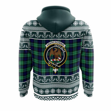 Abercrombie Clan Tartan Christmas Hoodie with Family Crest