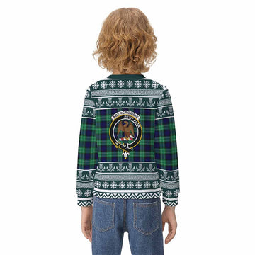 Abercrombie Clan Tartan Christmas Kid Ugly Sweatshirt with Family Crest