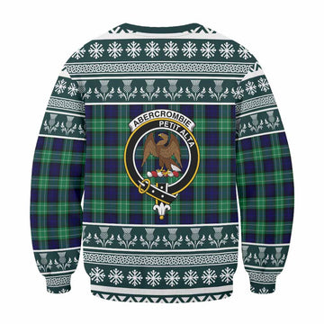 Abercrombie Clan Tartan Christmas Sweatshirt with Family Crest