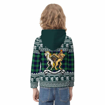 Abercrombie Clan Tartan Crest Christmas Kid Hoodie Coat of Arms Funny Style