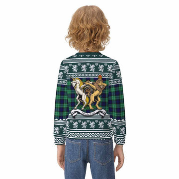 Abercrombie Clan Tartan Crest Christmas Kid Ugly Sweatshirt Coat of Arms Funny Style