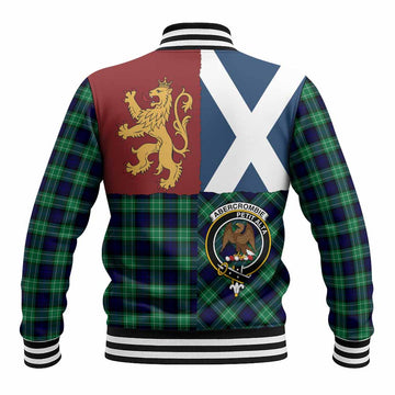 Abercrombie Crest Tartan Baseball Jacket with Lion Rampant Saltire Style