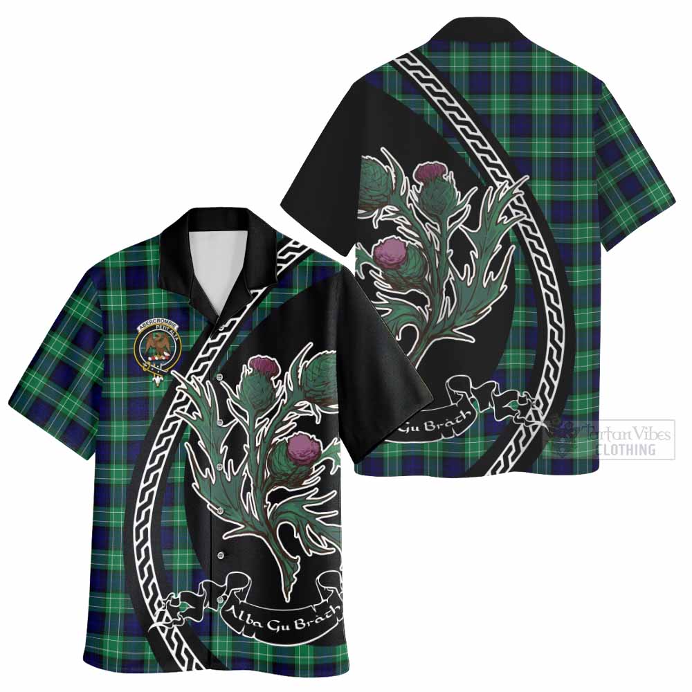 Abercrombie Family Crest Tartan Hawaiian Shirt Alba Thistle Inspired - Tartan Vibes Clothing