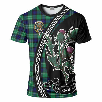 Abercrombie Family Crest Tartan T-Shirt Alba Thistle Inspired - Tartan Vibes Clothing