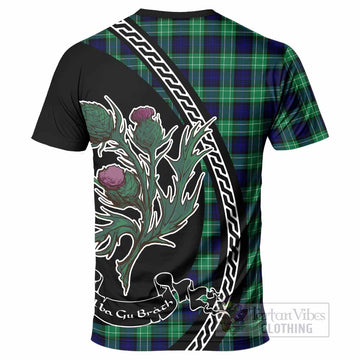 Abercrombie Family Crest Tartan T-Shirt Alba Thistle Inspired - Tartan Vibes Clothing