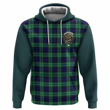Abercrombie Tartan Accent Hoodie with Family Crest