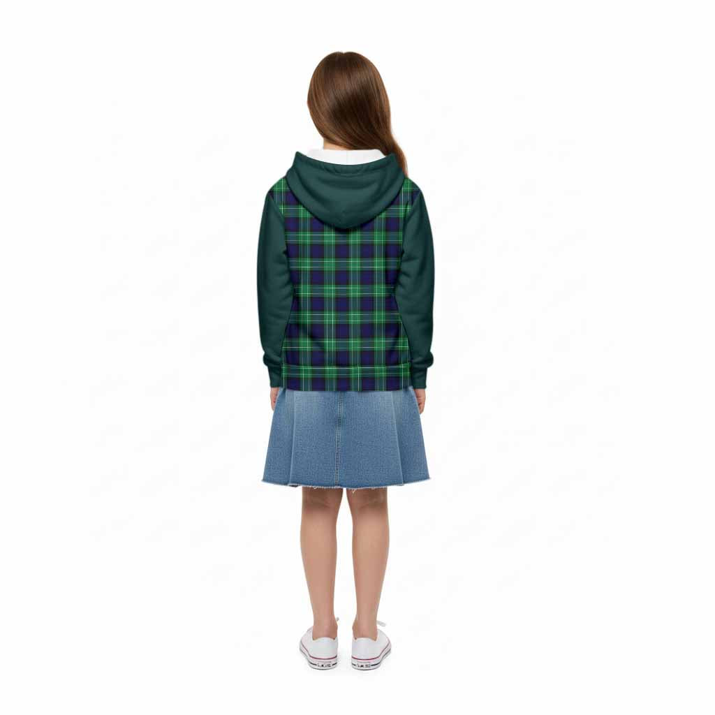 Abercrombie Tartan Accent Kid Hoodie with Family Crest