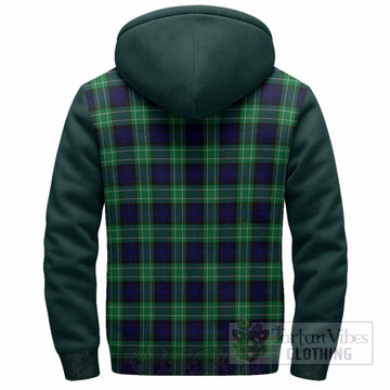 Abercrombie Tartan Accent Sherpa Hoodie with Family Crest