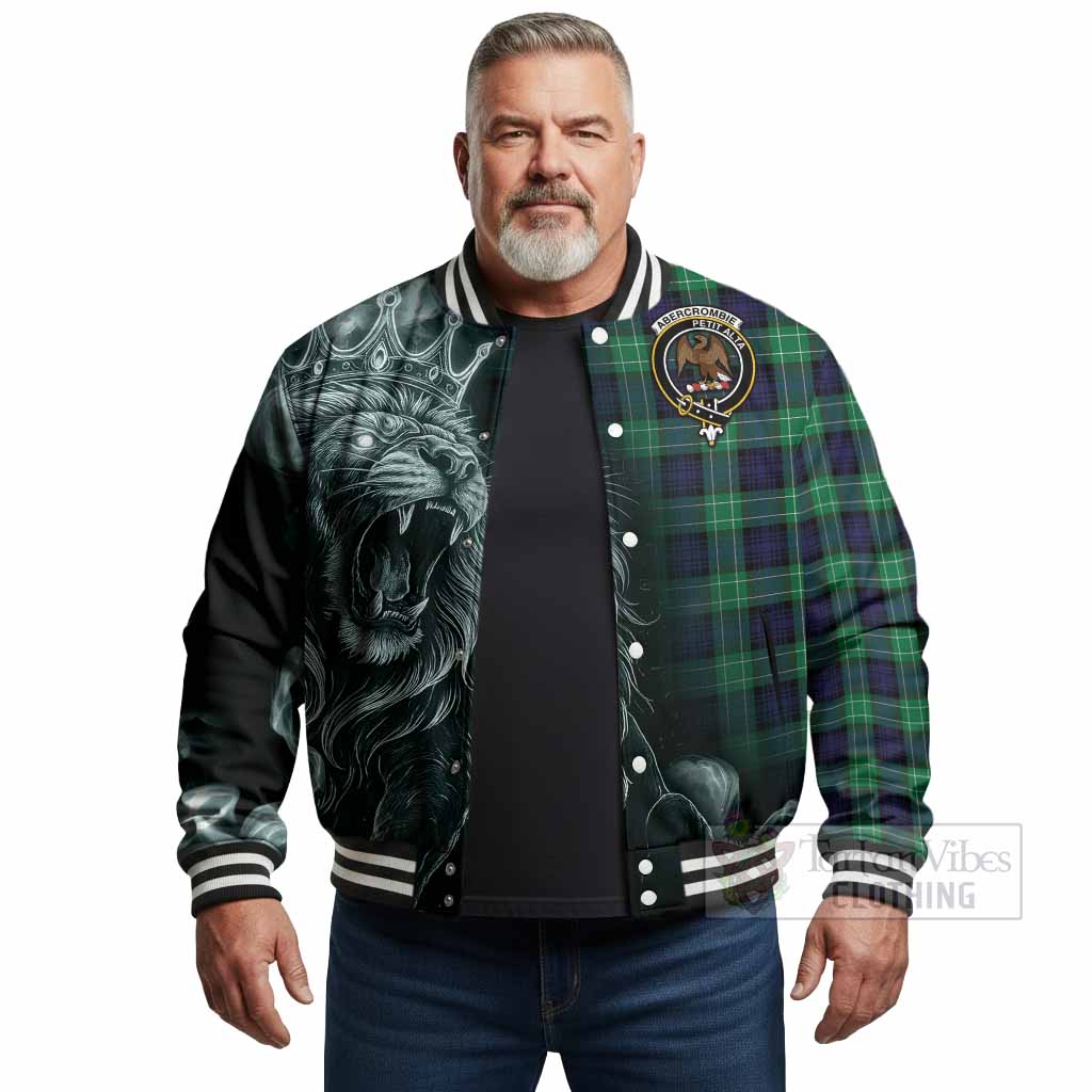 Abercrombie Tartan Baseball Jacket Roaring Lion Heritage