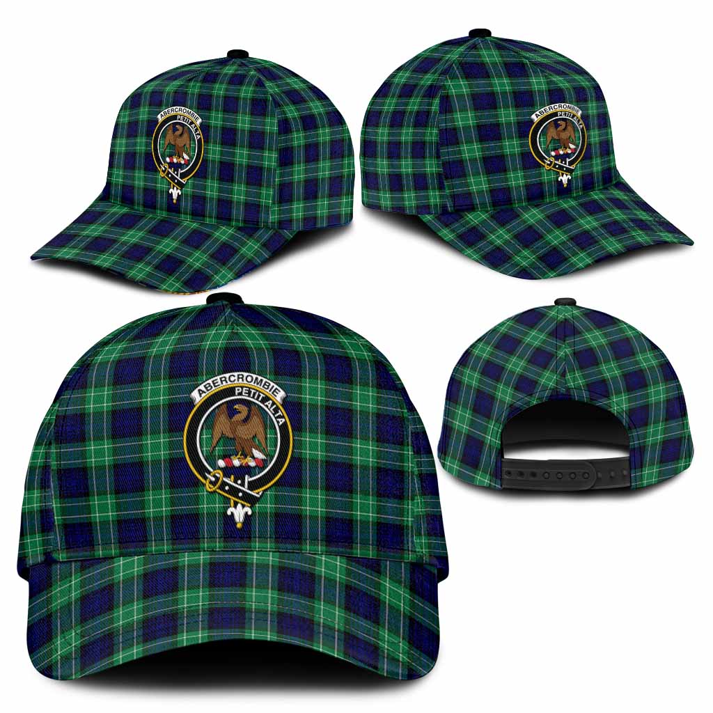 Abercrombie Tartan Classic Cap with Family Crest