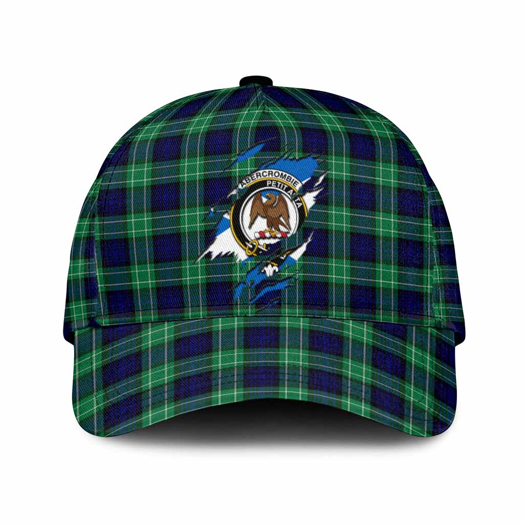 Abercrombie Tartan Classic Cap with Family Crest In Me Style