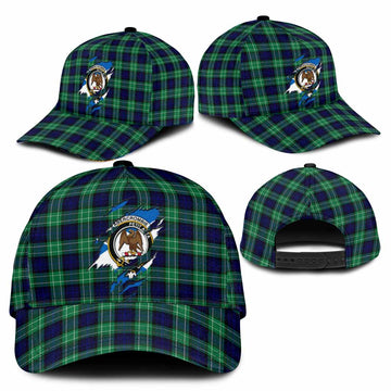 Abercrombie Tartan Classic Cap with Family Crest In Me Style