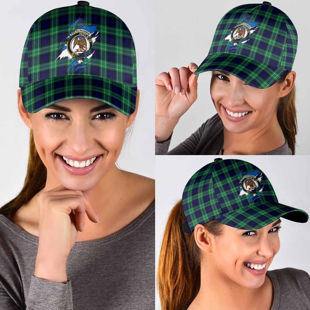 Abercrombie Tartan Classic Cap with Family Crest In Me Style