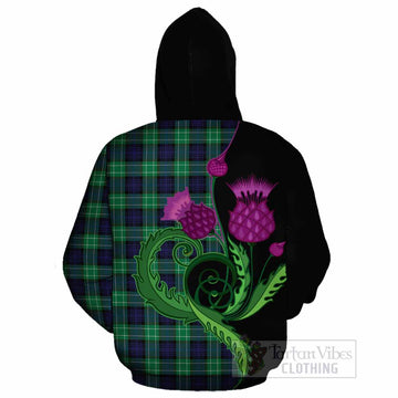 Abercrombie Tartan Cotton Hoodie Traditional Scottish Thistle