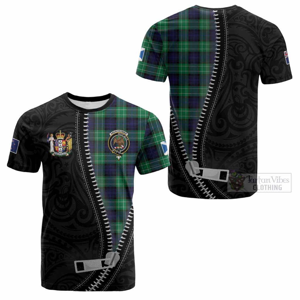 Abercrombie Tartan Cotton T-shirt New Zealand Pattern Unique Zipper Stylized