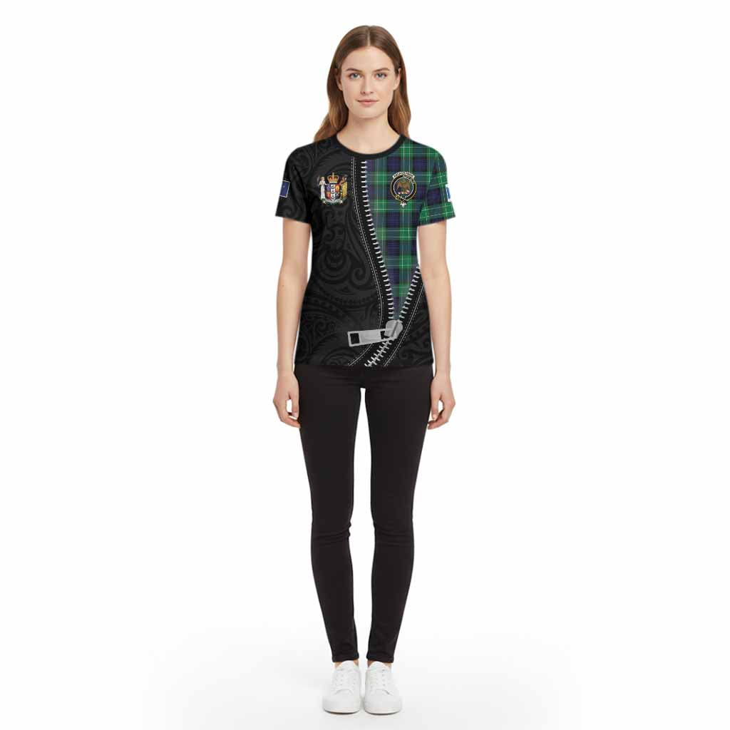 Abercrombie Tartan Cotton T-shirt New Zealand Pattern Unique Zipper Stylized