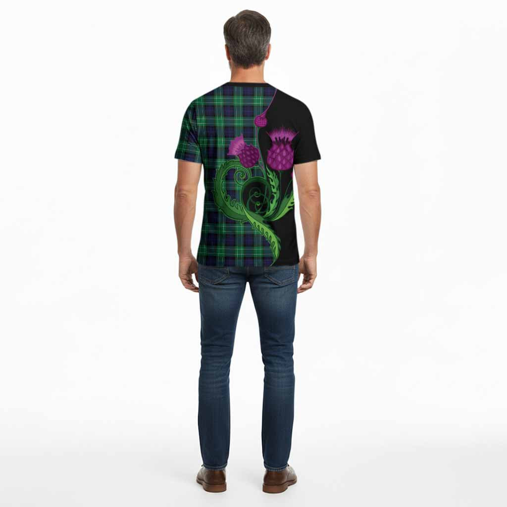 Abercrombie Tartan Cotton T-shirt Traditional Scottish Thistle