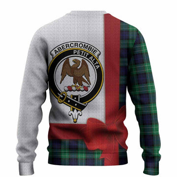 Abercrombie Tartan Crest Christmas Christmas Ugly Sweater Highland Cow Bagpipes Coquette Bow Style