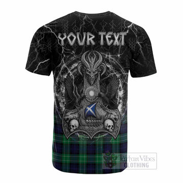 Abercrombie Tartan Crest Cotton T-shirt Celtic Odin's Raven Legacy