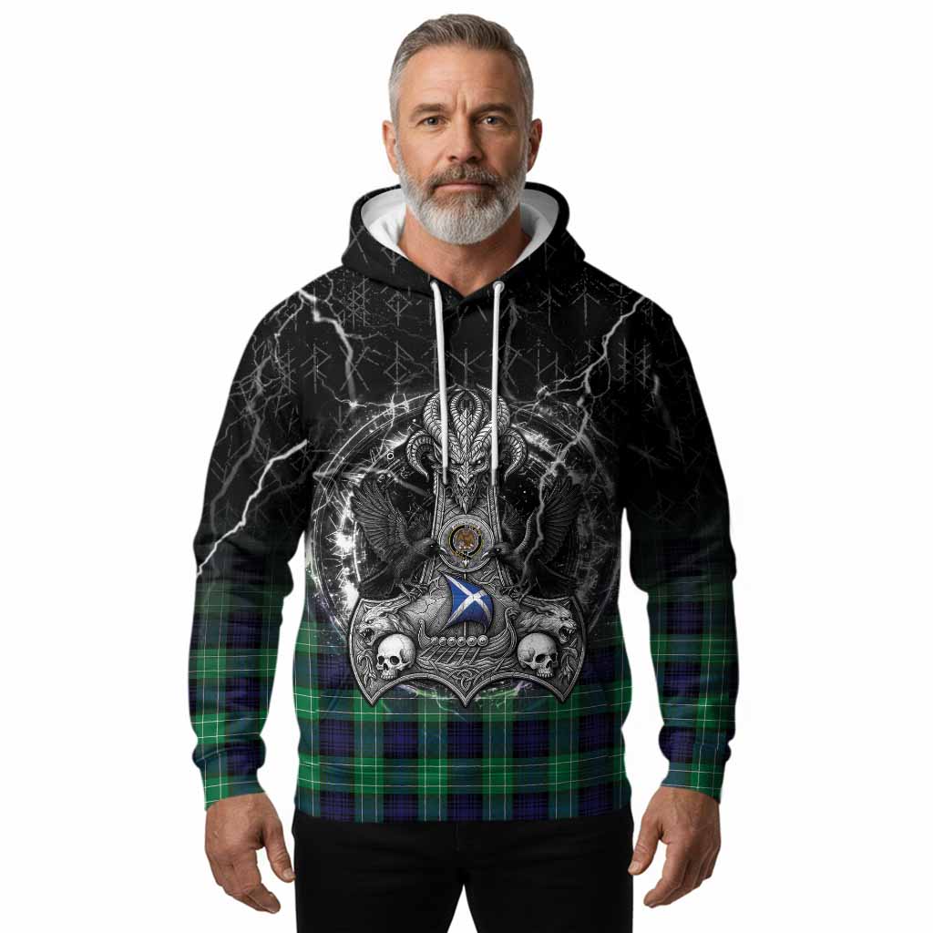 Abercrombie Tartan Crest Hoodie Celtic Odin's Raven Legacy
