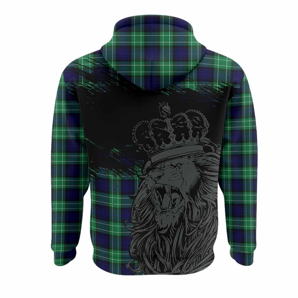 Abercrombie Tartan Crest Hoodie Crowned Lion Heritage Style