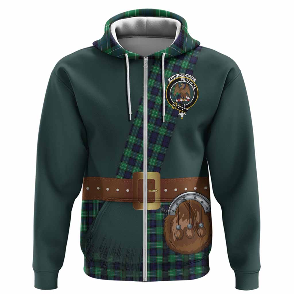 Abercrombie Tartan Crest Hoodie Kilt Costume Style