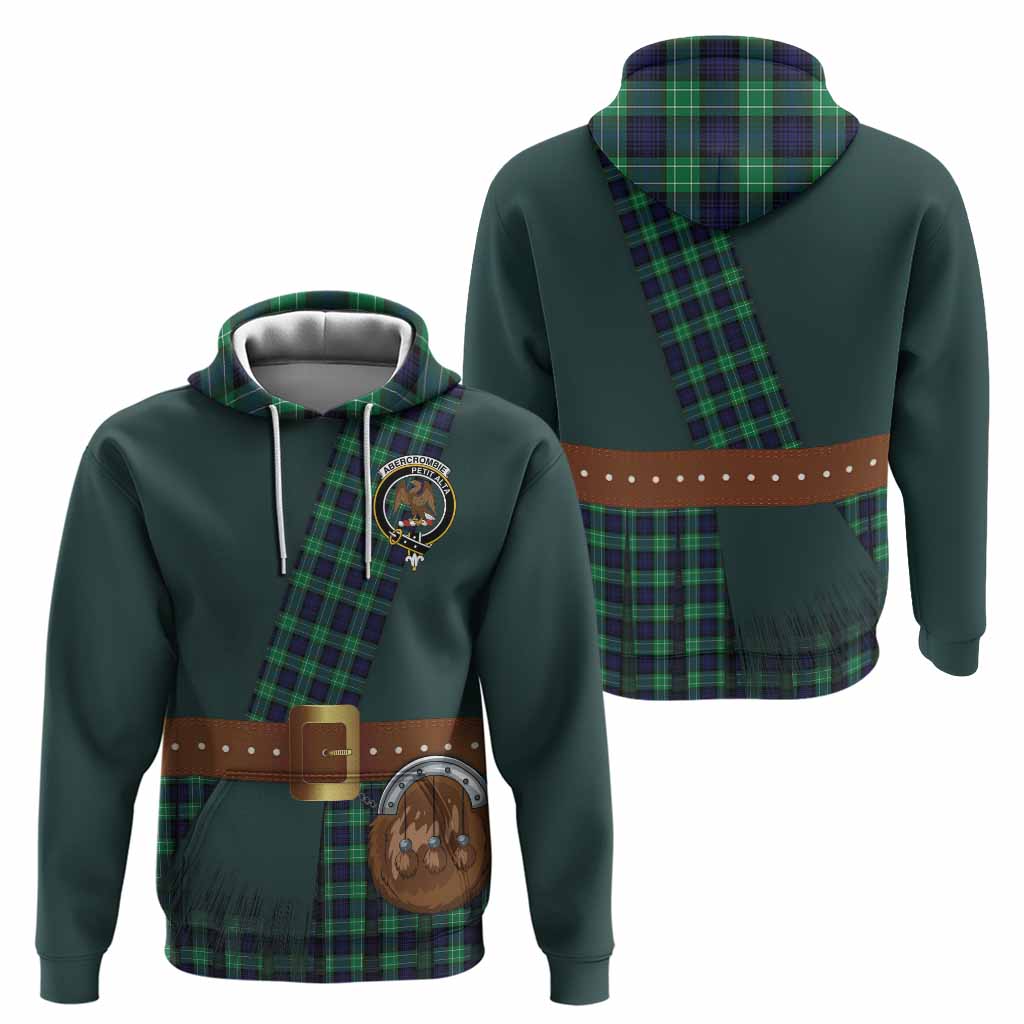 Abercrombie Tartan Crest Hoodie Kilt Costume Style