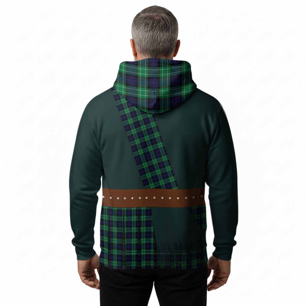 Abercrombie Tartan Crest Hoodie Kilt Costume Style