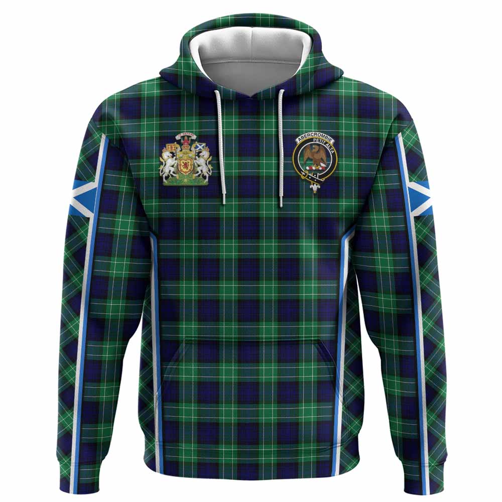 Abercrombie Tartan Crest Hoodie Scotland Coat of Arm Flag Style - Tartan Vibes Clothing