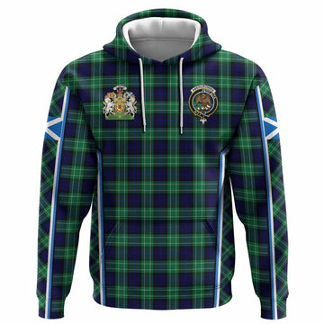Abercrombie Tartan Crest Hoodie Scotland Coat of Arm Flag Style