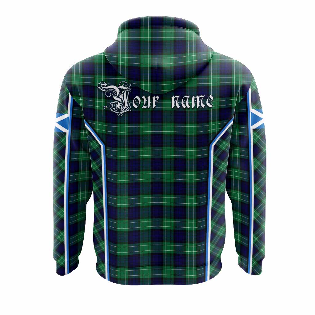 Abercrombie Tartan Crest Hoodie Scotland Coat of Arm Flag Style - Tartan Vibes Clothing