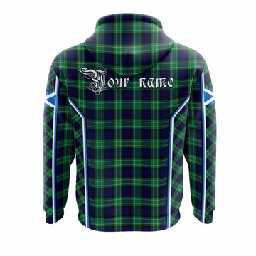 Abercrombie Tartan Crest Hoodie Scotland Coat of Arm Flag Style