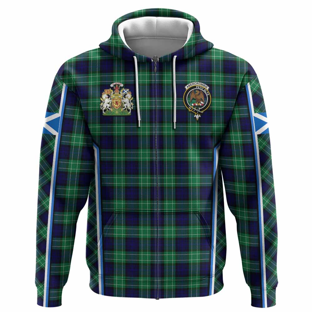 Abercrombie Tartan Crest Hoodie Scotland Coat of Arm Flag Style - Tartan Vibes Clothing