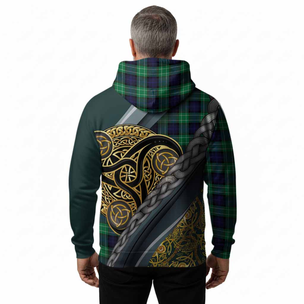 Abercrombie Tartan Crest Hoodie Scottish Triskele Celtic