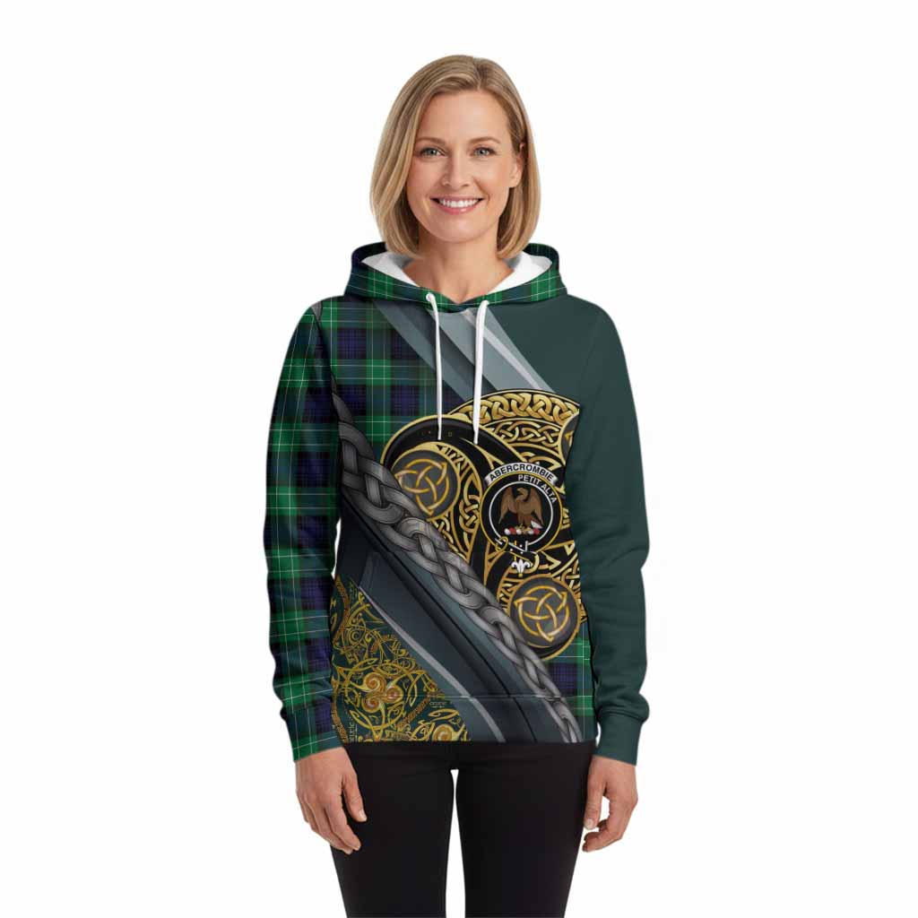 Abercrombie Tartan Crest Hoodie Scottish Triskele Celtic