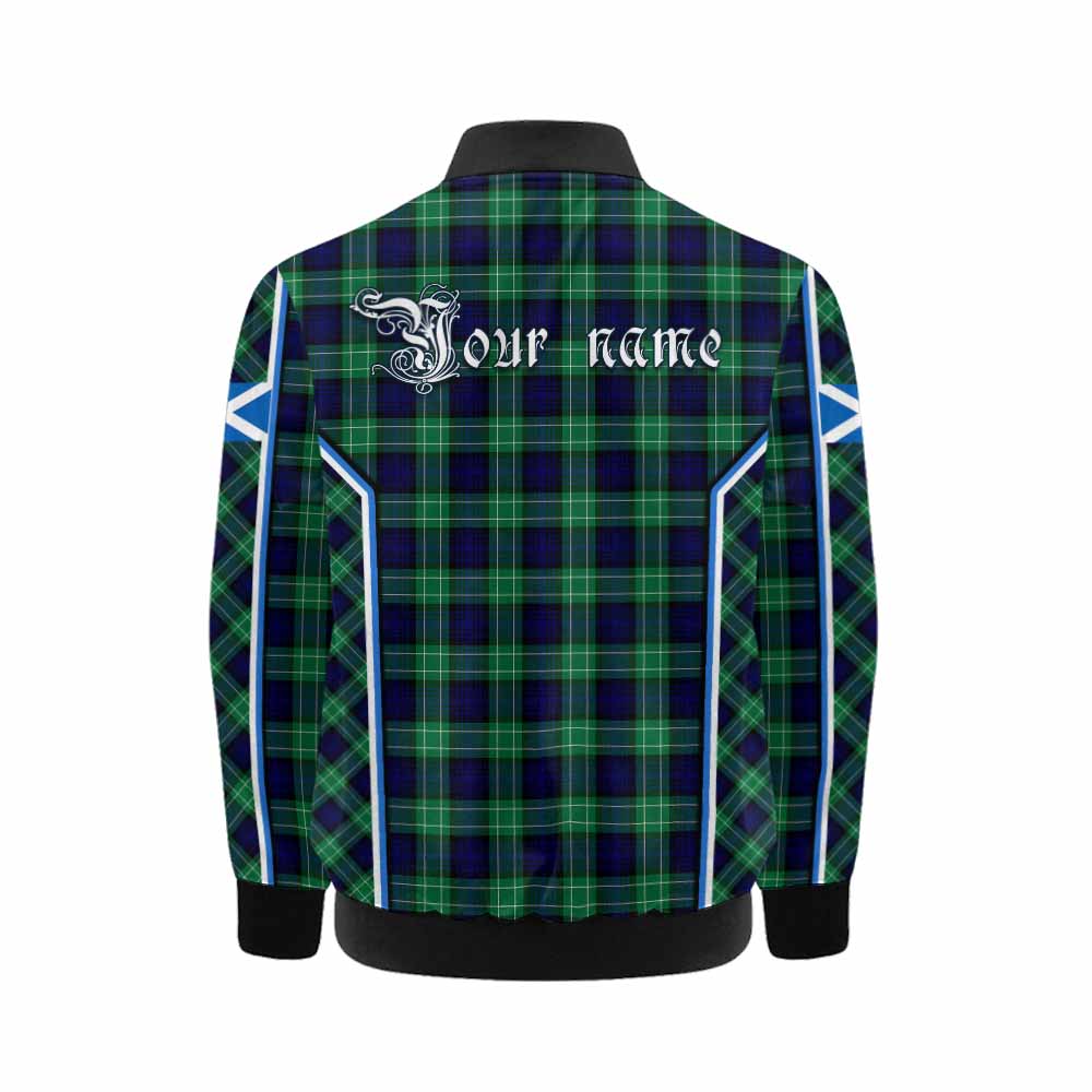 Abercrombie Tartan Crest Kid Bomber Jacket Scotland Coat of Arm Flag Style - Tartan Vibes Clothing
