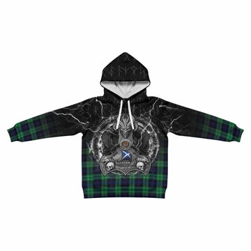 Abercrombie Tartan Crest Kid Hoodie Celtic Odin's Raven Legacy