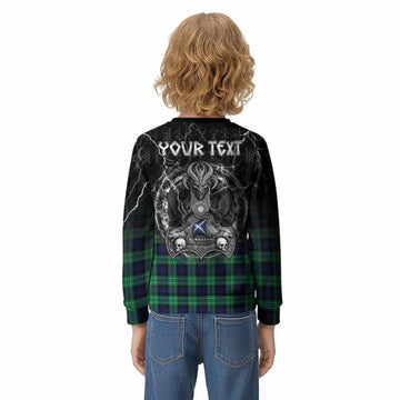 Abercrombie Tartan Crest Kid Knitted Sweatshirt Celtic Odin's Raven Legacy